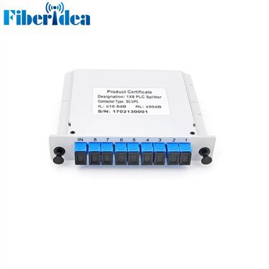 1x8 zásuvný PLC splitter
