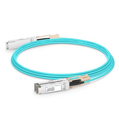 200G QSFP56 až 2x 100g QSFP28 Aktívny optický kábel (AOC), 1M -20 m